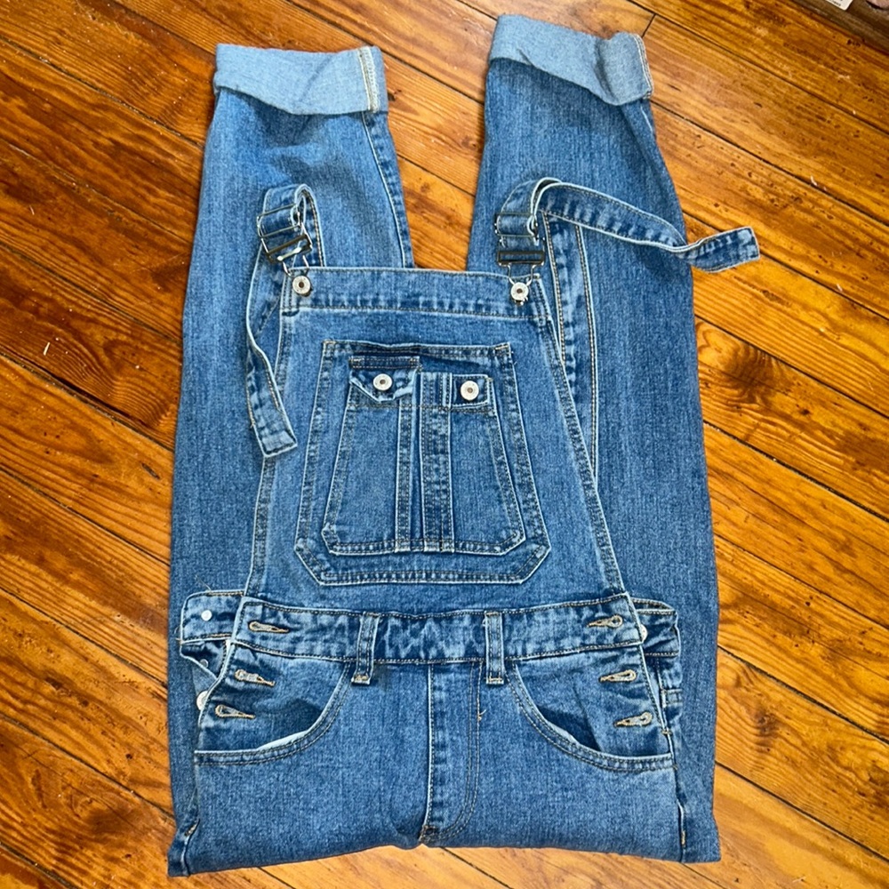 XS Medium Wash Women’s Denim Overalls